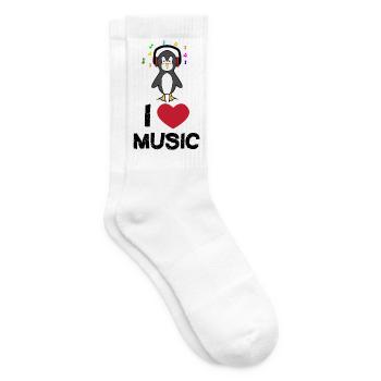 Cool Statement Herz Seevogel Pinguin Tier Vogel - Tennissocken - Weiß - Rechts