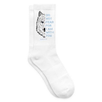 Citation religieuse - Chaussettes de tennis - blanc - Droite