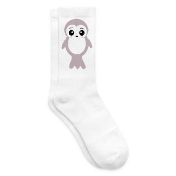 Kawaii phoque phoques phoques phoques animaux kawaii - Chaussettes de tennis - blanc - Droite