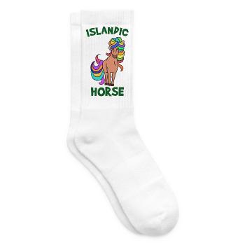 Icelandic ponies saying Icelandic horses horse fan - Tennis socks - white - Right