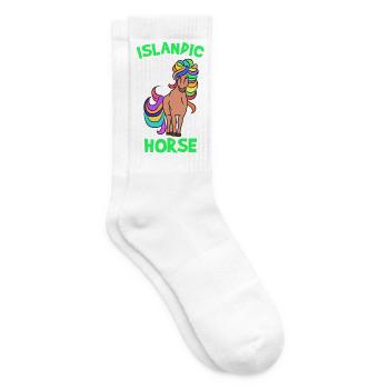 Cheval Amour Poney Chevaux islandais Poney islandais Dicton - Chaussettes de tennis - blanc - Droite