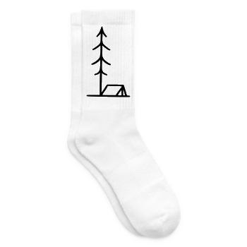 Camping - Zelt - Tennissocken - Weiß - Rechts