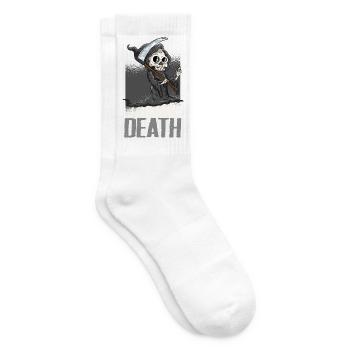 Sensenmann Halloween - Tennissocken - Weiß - Rechts