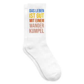 Wandern Statement Bergwanderung Wanderer Klettern - Tennissocken - Weiß - Rechts
