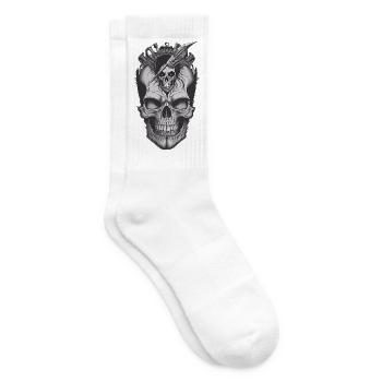 Cool Skull - Tennis socks - white - Right