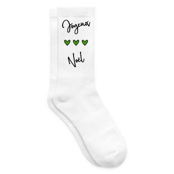 BONNE ANNEE. SAINT SYLVESTRE. NOUVELLE ANNÉE - Chaussettes de tennis - blanc - Droite