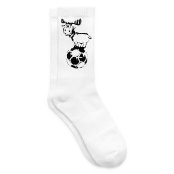fußball rentier symbol Elch lustig Ball icon Grafi - Tennissocken - Weiß - Rechts