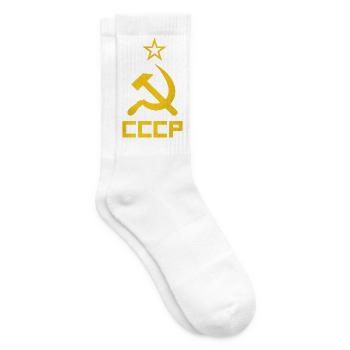 CCCP Marteau et faucille - Chaussettes de tennis - blanc - Droite