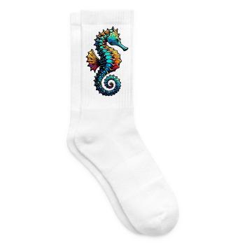 Seepferdchen - Tennissocken - Weiß - Rechts