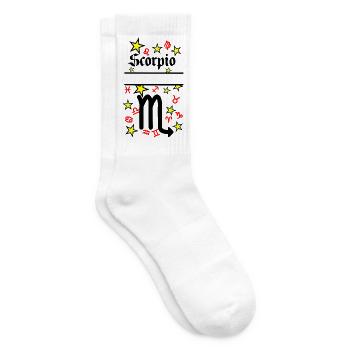 Skorpion Sternzeichen Skorpion - Tennissocken - Weiß - Rechts