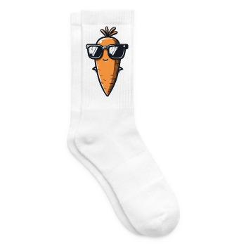 Cool Carrot: The Root of Coolness - Tennis socks - white - Right
