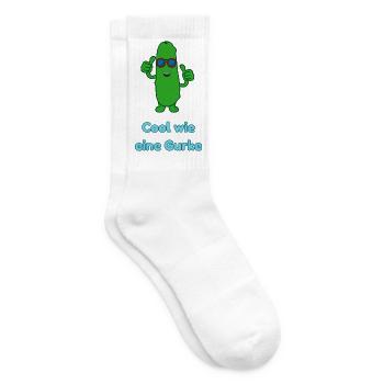 Cool wie eine Gurke - Tennissocken - Weiß - Rechts