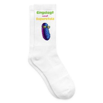 Eingelegt und Superstolz - Tennissocken - Weiß - Rechts