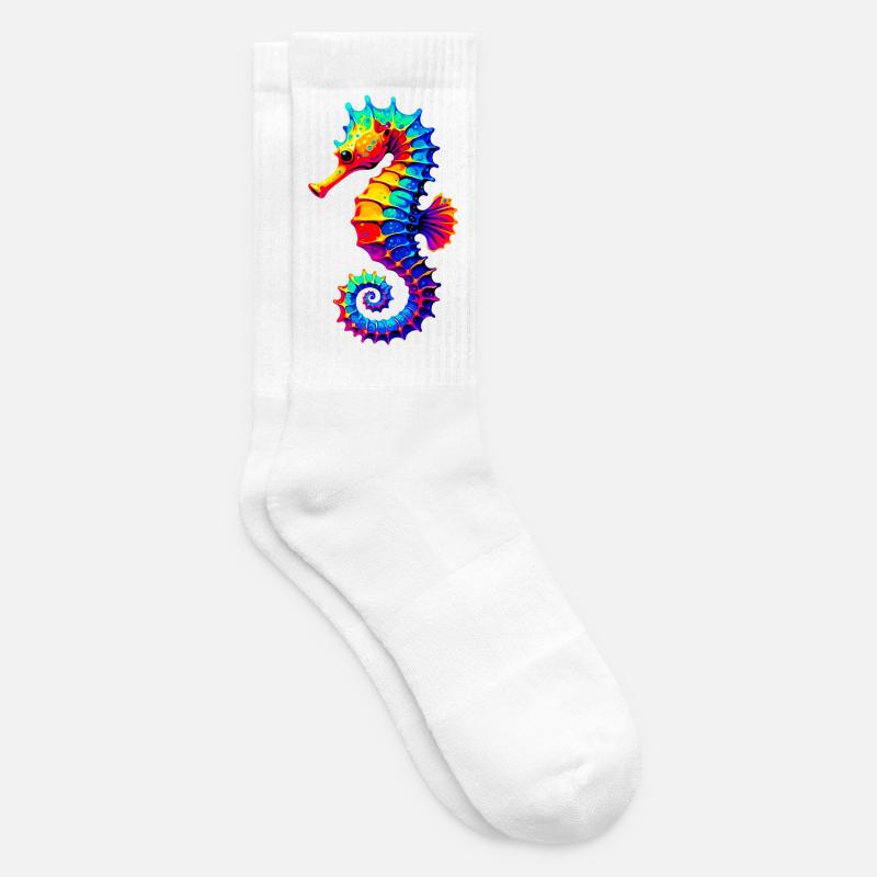 Seepferdchen - Tennissocken - Weiß