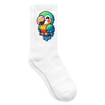 Parrot - Tennis socks - white - Right
