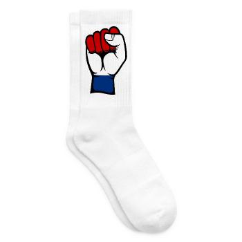 Holland Flagge Faust - Tennissocken - Weiß - Rechts