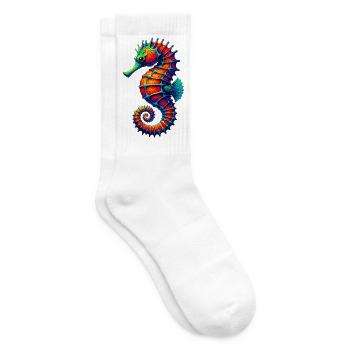 Seepferdchen - Tennissocken - Weiß - Rechts