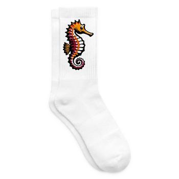 Seahorse - Tennis socks - white - Right
