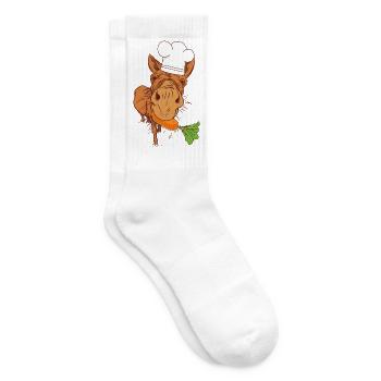 Cuisinier Cuisiniers Cuisinier Âne Cuisine Arts culinaires Hôte - Chaussettes de tennis - blanc - Droite