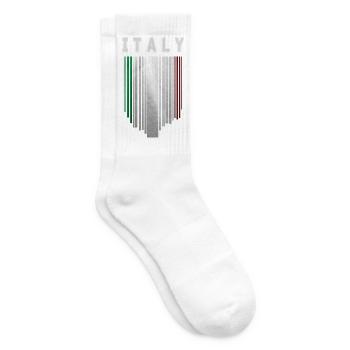 Flag of Italy, Italian pride - Tennis socks - white - Right