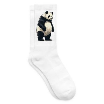 Panda - Tennis socks - white - Right
