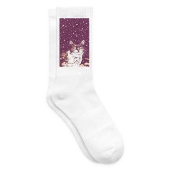 STAR KITTY - Tennis socks - white - Right