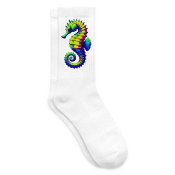 Seahorse - Tennis socks - white - Right