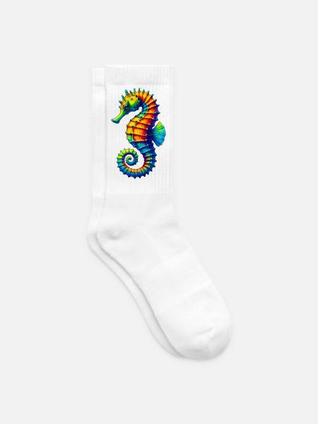 Seepferdchen - Tennissocken - Weiß
