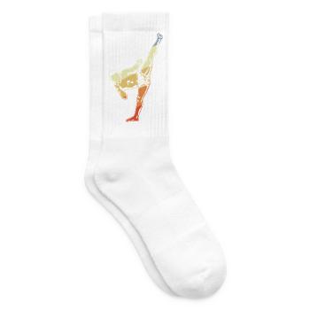 Kickboxer Vintage Look - Tennis socks - white - Right
