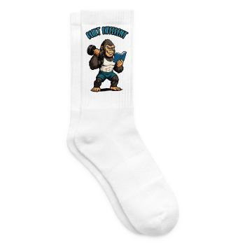 BUILT DIFFERENT - Humour sport - Chaussettes de tennis - blanc - Droite
