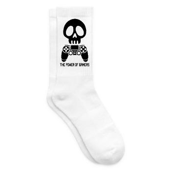 The Power of Video Games (Black) - Tennis socks - white - Right