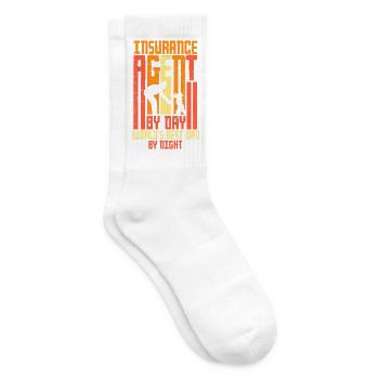 Agent d'assurance Courtier d'assurance Père - Chaussettes de tennis - blanc - Droite