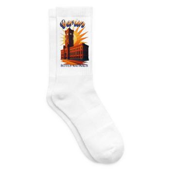 Berlin – Red Town Hall Urban Retro Dreams Shirt - Tennis socks - white - Right