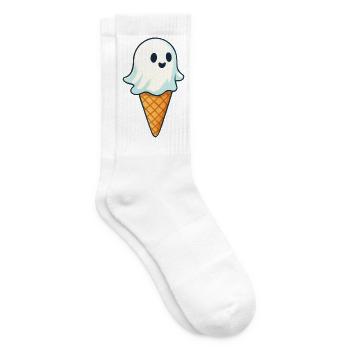 Süßer Geister-Eiscreme Druck - Tennissocken - Weiß - Rechts