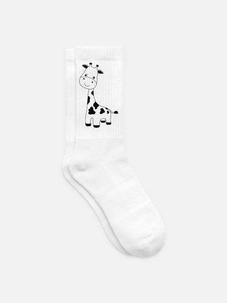 Giraffe - Tennissocken - Weiß