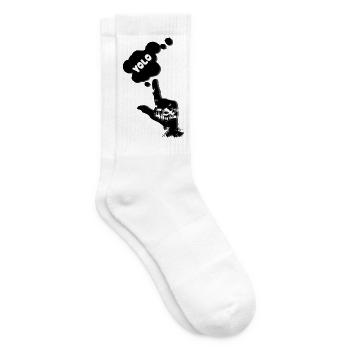 Explosive Smoke Bomb Illustration - Tennissocken - Weiß - Rechts