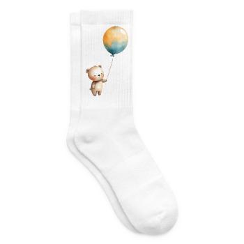 Illustration de ballon en peluche pastel - Chaussettes de tennis - blanc - Droite