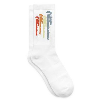 Vintage Rohrzange Skizze - Tennissocken - Weiß - Rechts