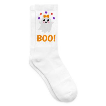 Mignon costume de fantôme d’Halloween Boo - Chaussettes de tennis - blanc - Droite