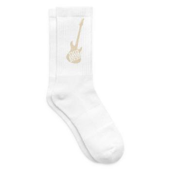 This Dad Rocks Rock Band Guitar Music - Tennis socks - white - Right