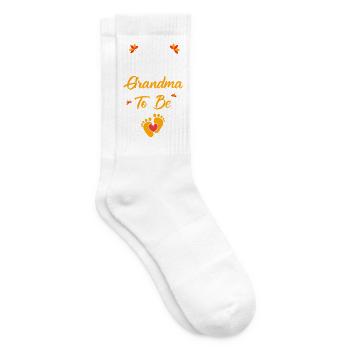 Thanksgiving Gender Reveal Future Maman - Chaussettes de tennis - blanc - Droite