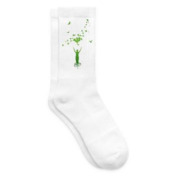 Baum des Lebens – Harmonie von Mensch & Natur  - Tennissocken - Weiß - Rechts