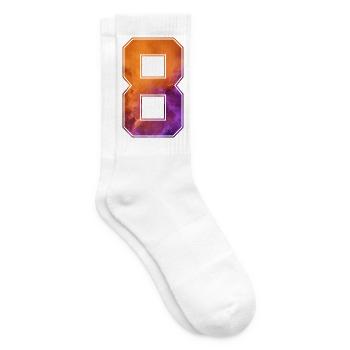 NON. 8 NUMÉRO 8 COLLÈGE 8E ANNIVERSAIRE - Chaussettes de tennis - blanc - Droite