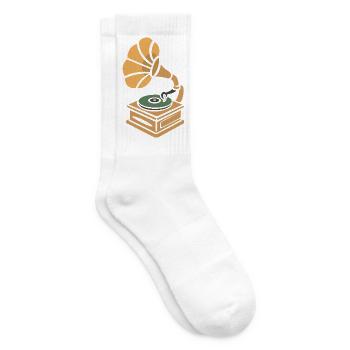 Plaque tournante vintage Retro Cartoon Design - Chaussettes de tennis - blanc - Droite