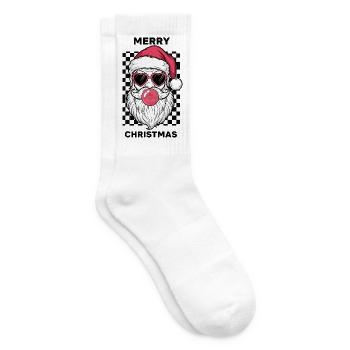 Merry Christmas - Tennis socks - white - Right