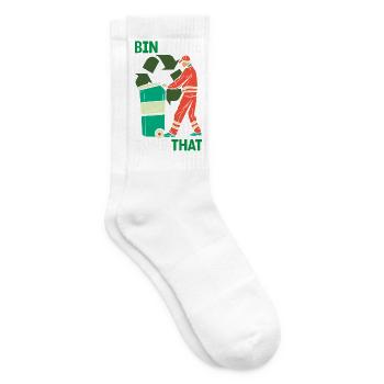 La Journée des Déchets est ma journée préférée - Chaussettes de tennis - blanc - Droite