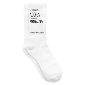 Cooking with friends - Tennis socks - white - Right