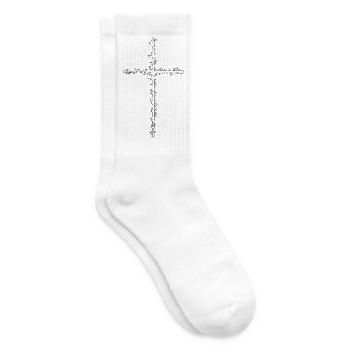 Cybersigilismus-Kreuz - Tennissocken - Weiß - Rechts
