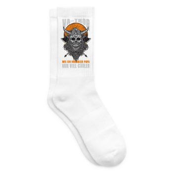 Wikinger Nordmann Wie Ein Normale Papa - Tennissocken - Weiß - Rechts