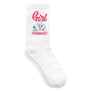 Pharmacien Technicien Pharmaceutique - Chaussettes de tennis - blanc - Droite